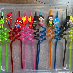 22Pcs Reusable Drinking Straws +2 Brushes. ⭐2 for 14⭐